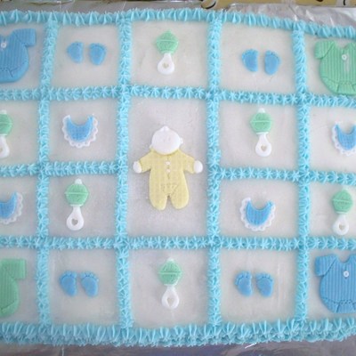 Baby Boy Shower Cake