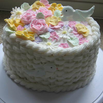Garden Cake W/ Royal Icing