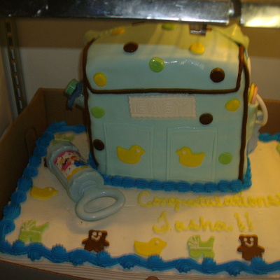 Boys Diper Bake Cake