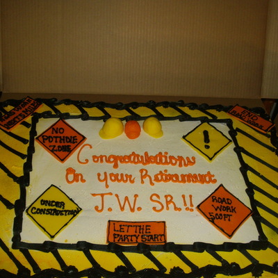 Asphalt Retirement Cake 1