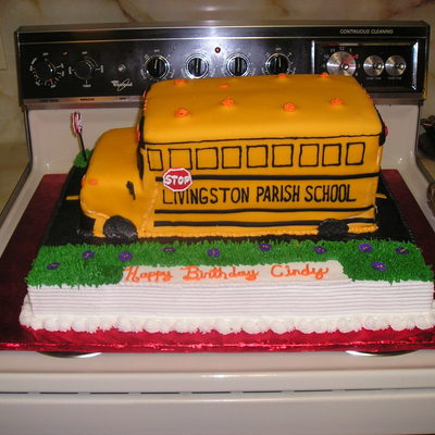 School Bus Cake