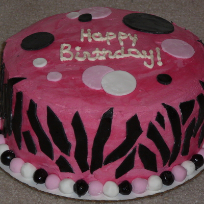 Pink Zebra Cake