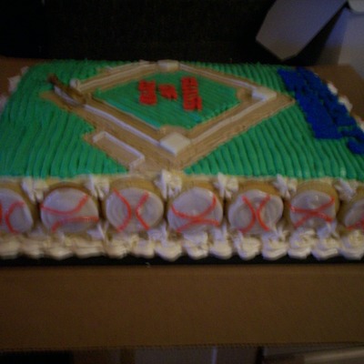 Baseball Grad Cake