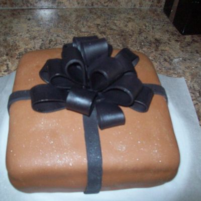 Brown Birthday Cake