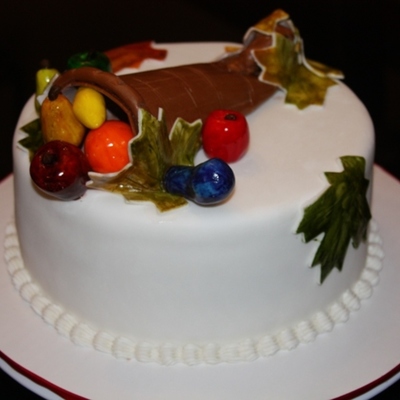 Cornucopia Cake Thanksgiving