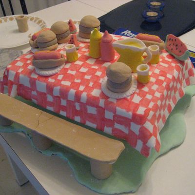Picnic Table Cake
