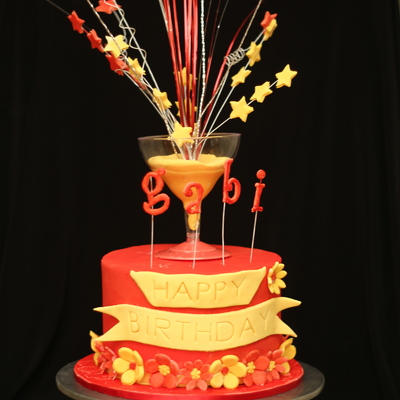 Martini Birthday Cake