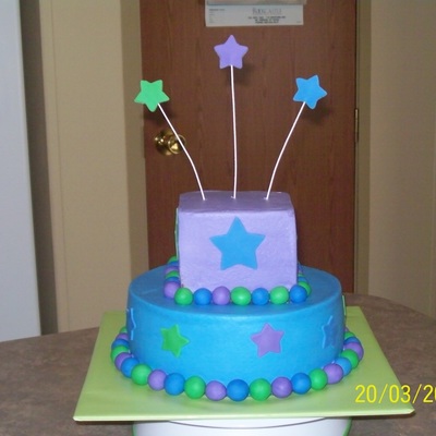 Starry Birthday Cake