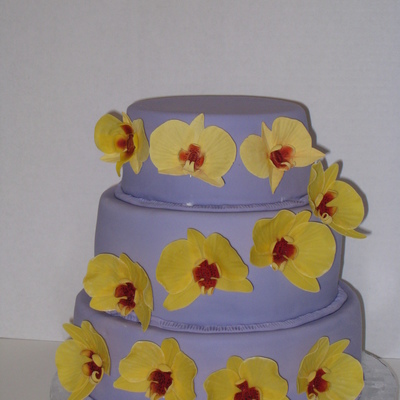 Lavender Wedding Cake - Moth Orchids