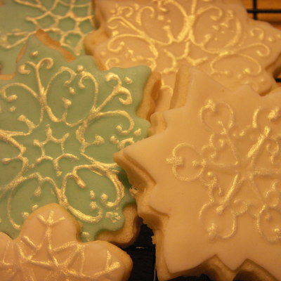 Christmas Snowflake Cookies