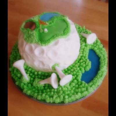 Golf Course Cake