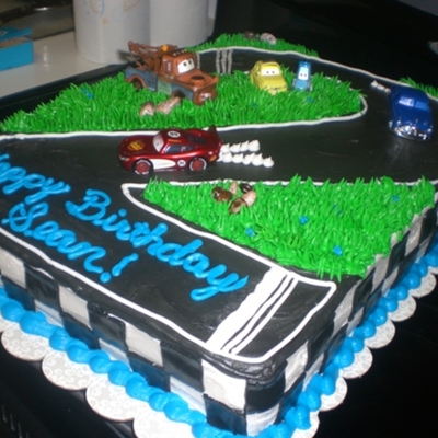 Sean's Cars Cake
