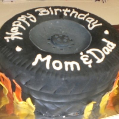 Mom And Dad's Harley Davidson Birthday