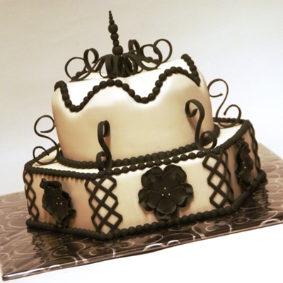 My Black And White Royal Cake