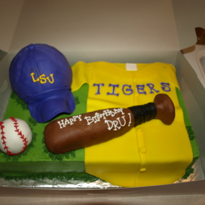Lsu Baseball B-Day Cake