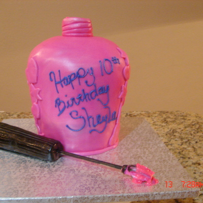 Pink Nail Polish Cake