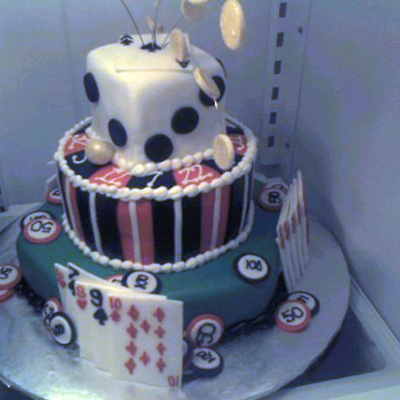 Casino Themed 80Th Birthday Cake