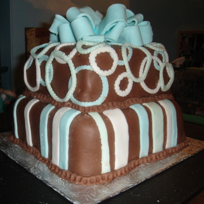 Abstract Birthday Cake