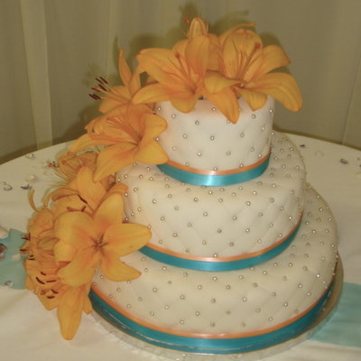 Quilted Wedding Cake