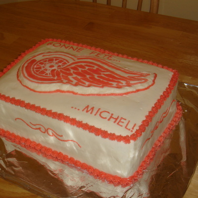 Detroit Red Wings Birthday Cake