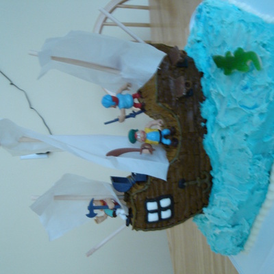 Pirate Ship Cake
