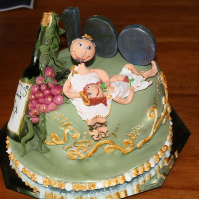 Toga Couple Feeding Grapes