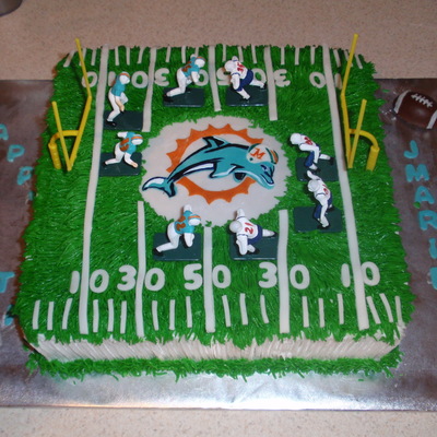 Miami Dolphins Team Cake
