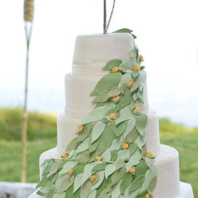 Leaf Wedding Cake