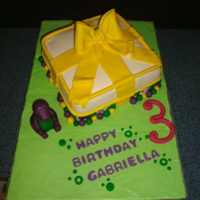 Barney Cake