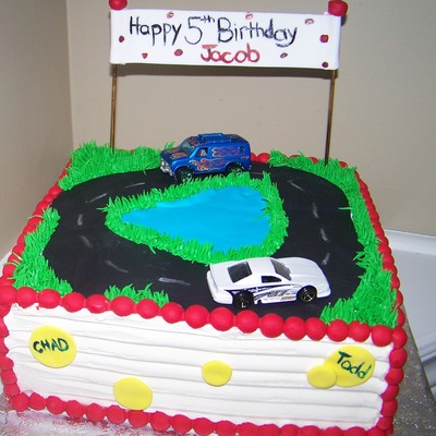 Hot Wheels Birthday Cake