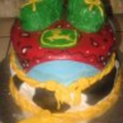John Deere Baby Shower Cake