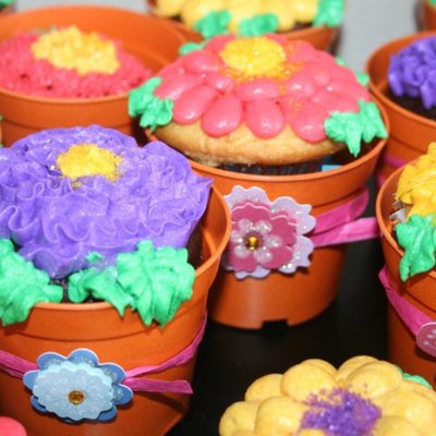 Flower Pot Cupcakes