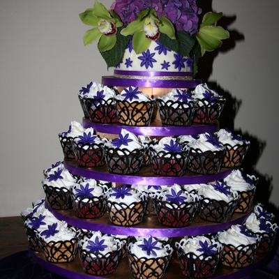 Tiered Cupcake Wedding Cake