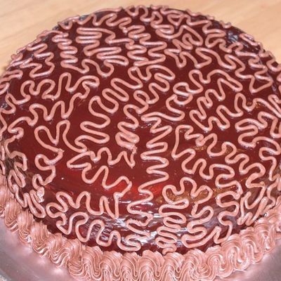 Chocolate Cornelli Lace Cake