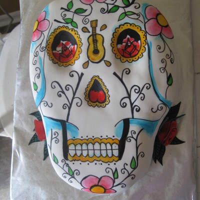 Mexican Skull Cake
