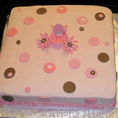 Pink And Brown Baby Shower