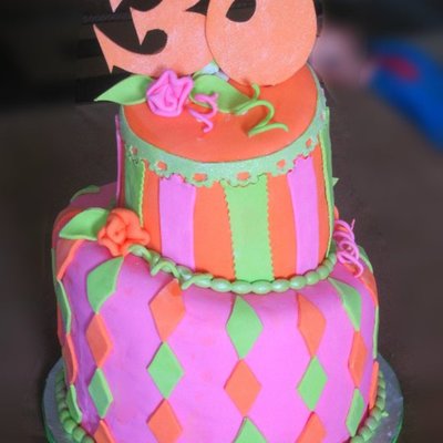 30Th Whimsical Birthday Cake
