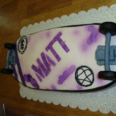 Skateboard Cake