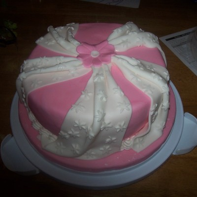 Pink Fondant Cake