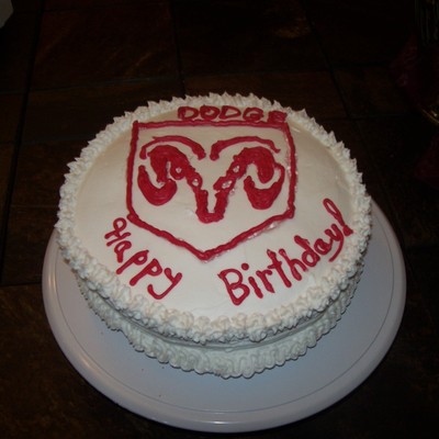 Dodge Symbol Birthday Cake