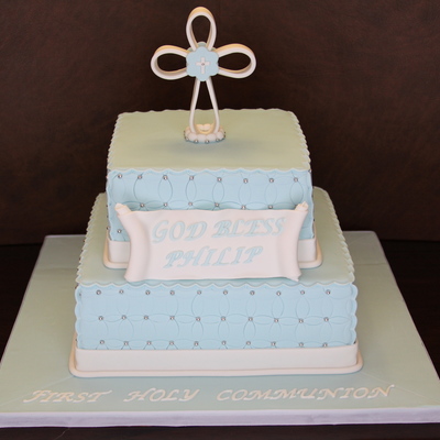 Boy's Communion Cake