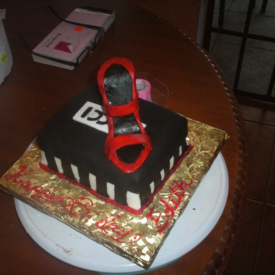 Shoe & Box Cake