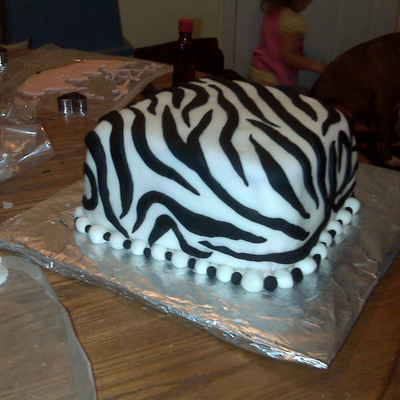 Zebra Stripe Fondant
