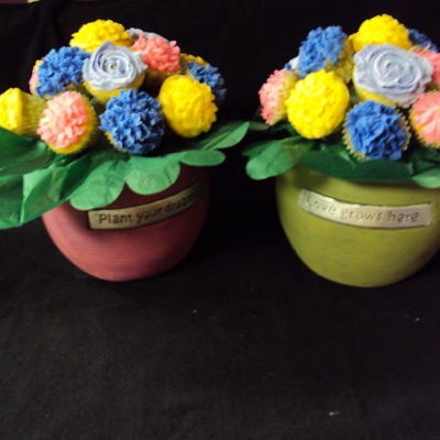 Mother's Day Mini Cupcake Flower Bouquet