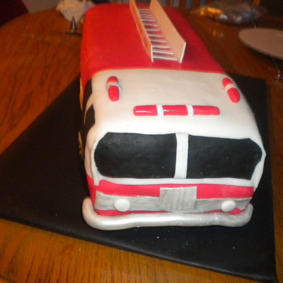 Fire Truck Cake