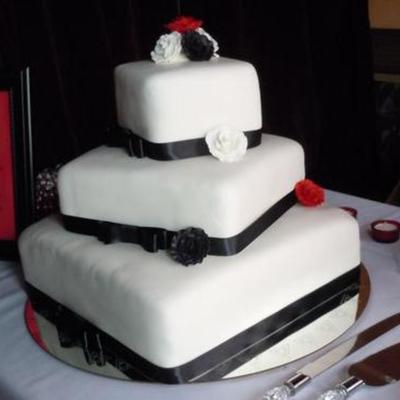 Square Wedding Cake