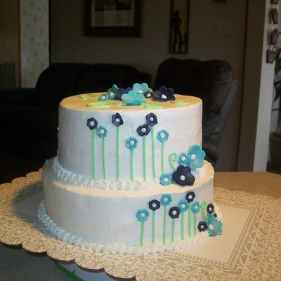 Chic Bridal Shower Cake