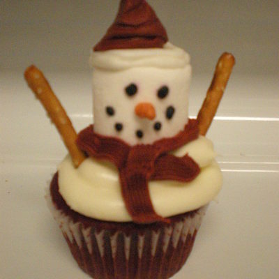 Snowman Cupcake