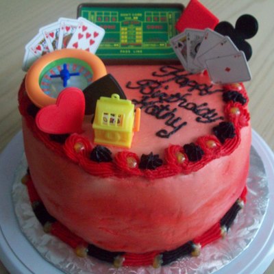 Gambling Birthday Cake