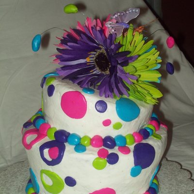 Girls 13Th B-Day Topsy Turvey Cake